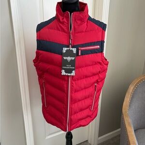 VIP Red and Black Men's Puffer Vest